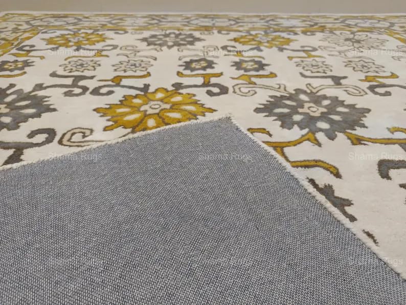 Image of zia carpets Hand Tufted Woollen Modern Collection Bedroom & Living Room Carpet Size 6 X 6 Feet