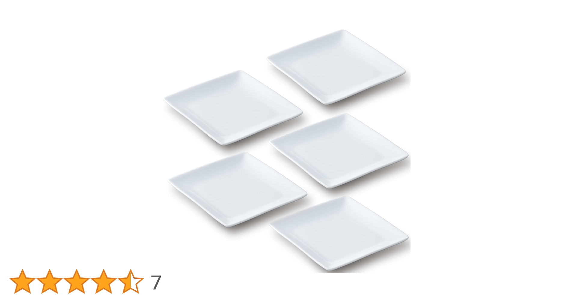 正方形のお皿 Amazon | 【5枚セット】スクエアー プレート13cm ホワイト 小皿