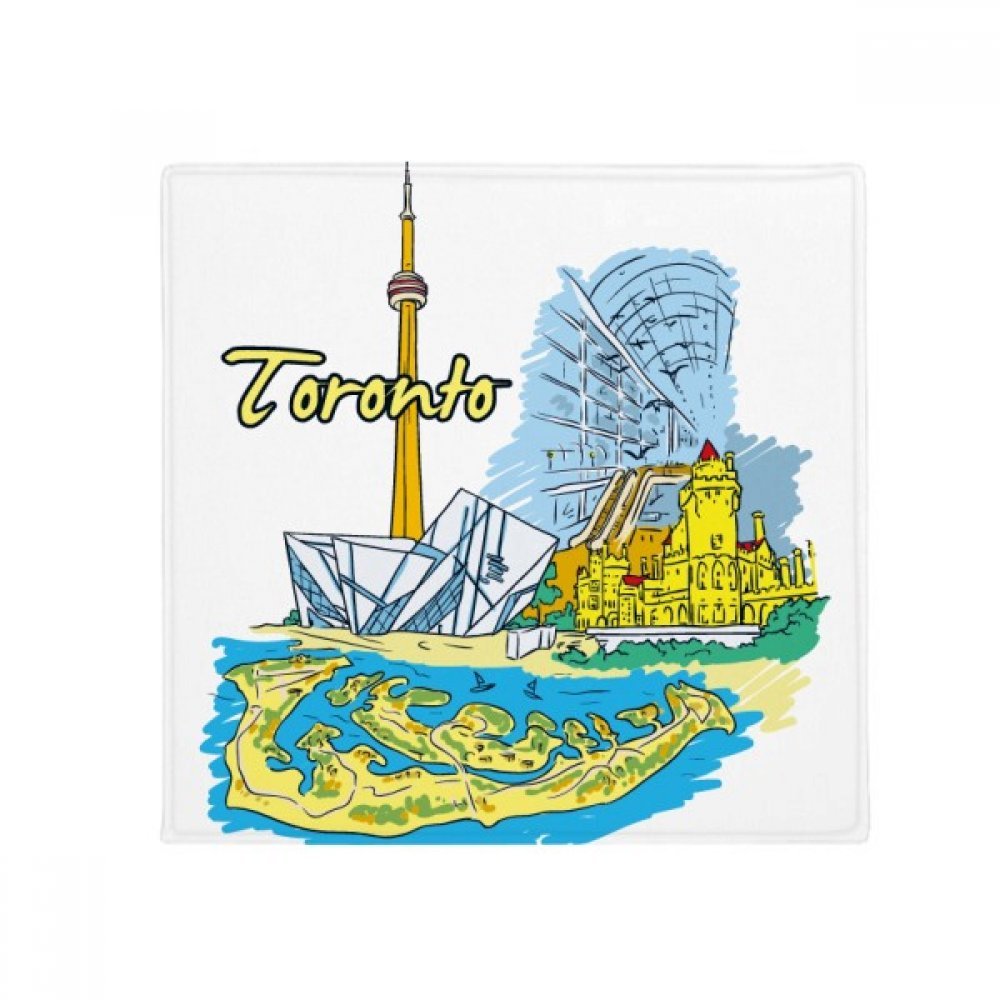 Tapis de sol antidérapant 80cm avec impression Toronto lavable et multicolore