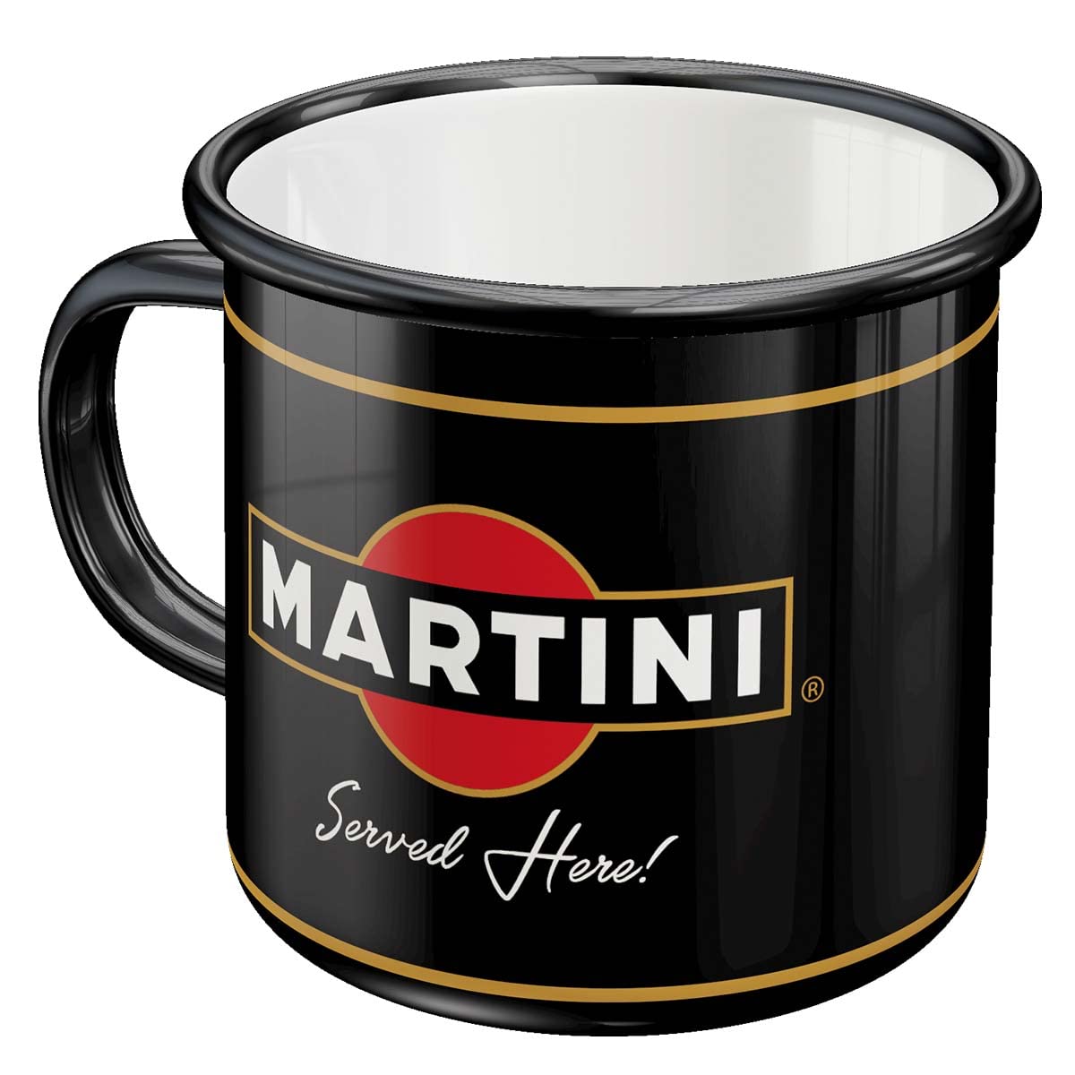 Nostalgic Art Enamel Tin Mug Martini Served Here!