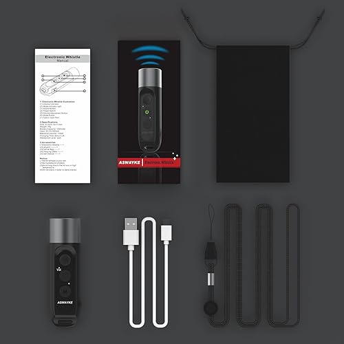 Miniatura 6 de ASWAYKE Silbato electrónico de nuevo diseño 2023 IPX5 Sonido máximo 125db Batería 1000mAh Negro