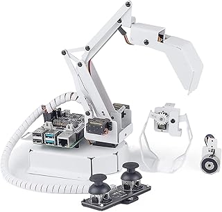 CIRONI Robotic Raspberry Pi 4 DOF Robot Arm Kit, Support Graphical Visual Programming, Python, Control Robotic Arm Robot kit