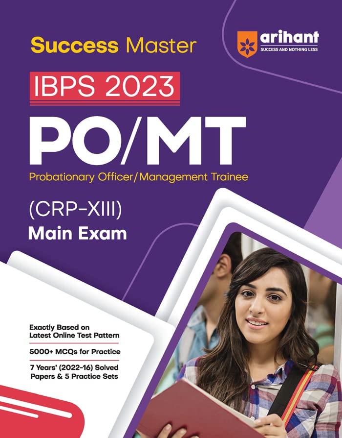 Arihant Success Master IBPS 2023 PO/MT Probationary Officer/Management Trainee (CRP-XIII) Main Exam Guide 2023