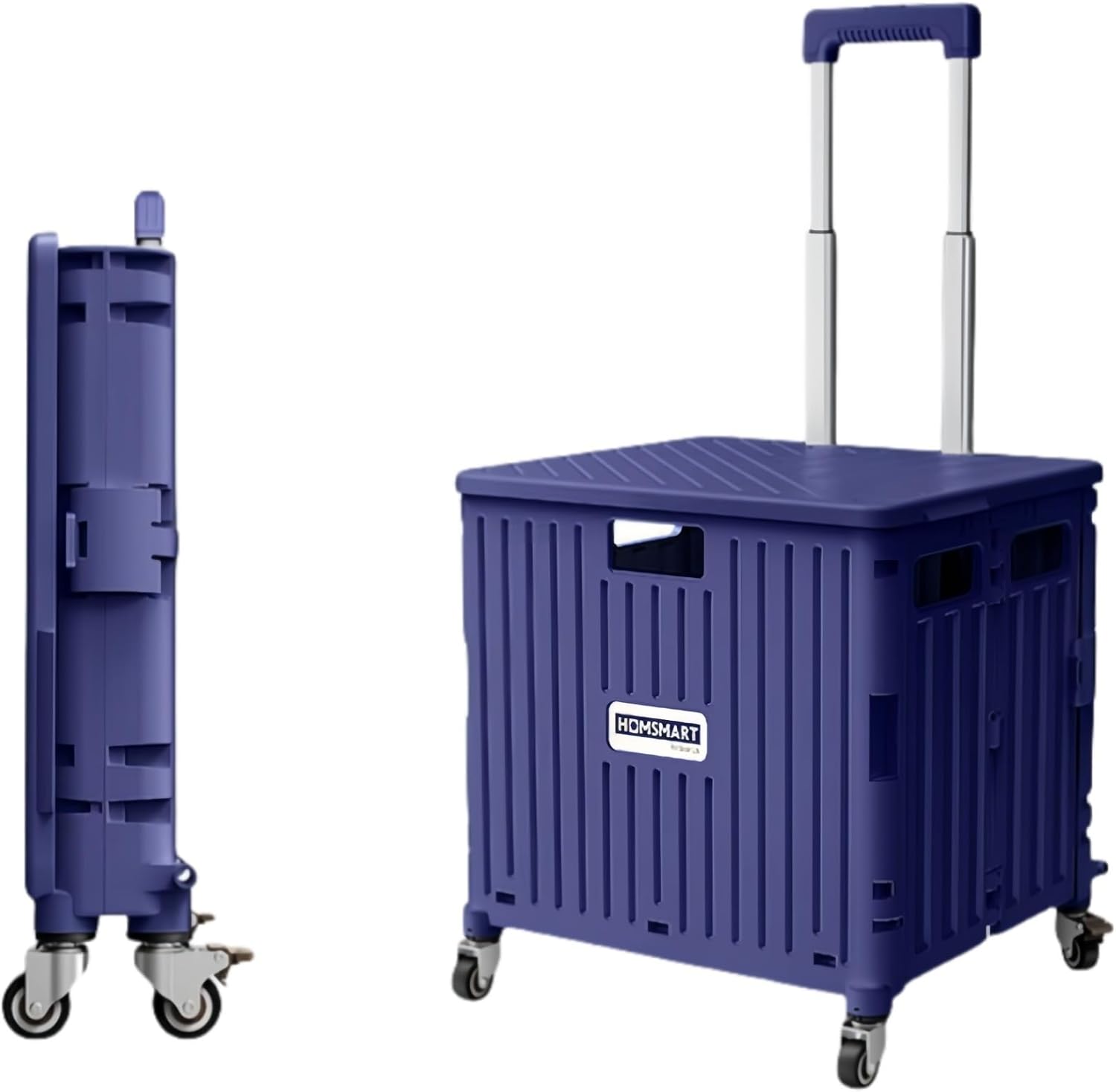 VZXショッピングカート折りたたみ4輪ポータブルカート軽量ショッピング