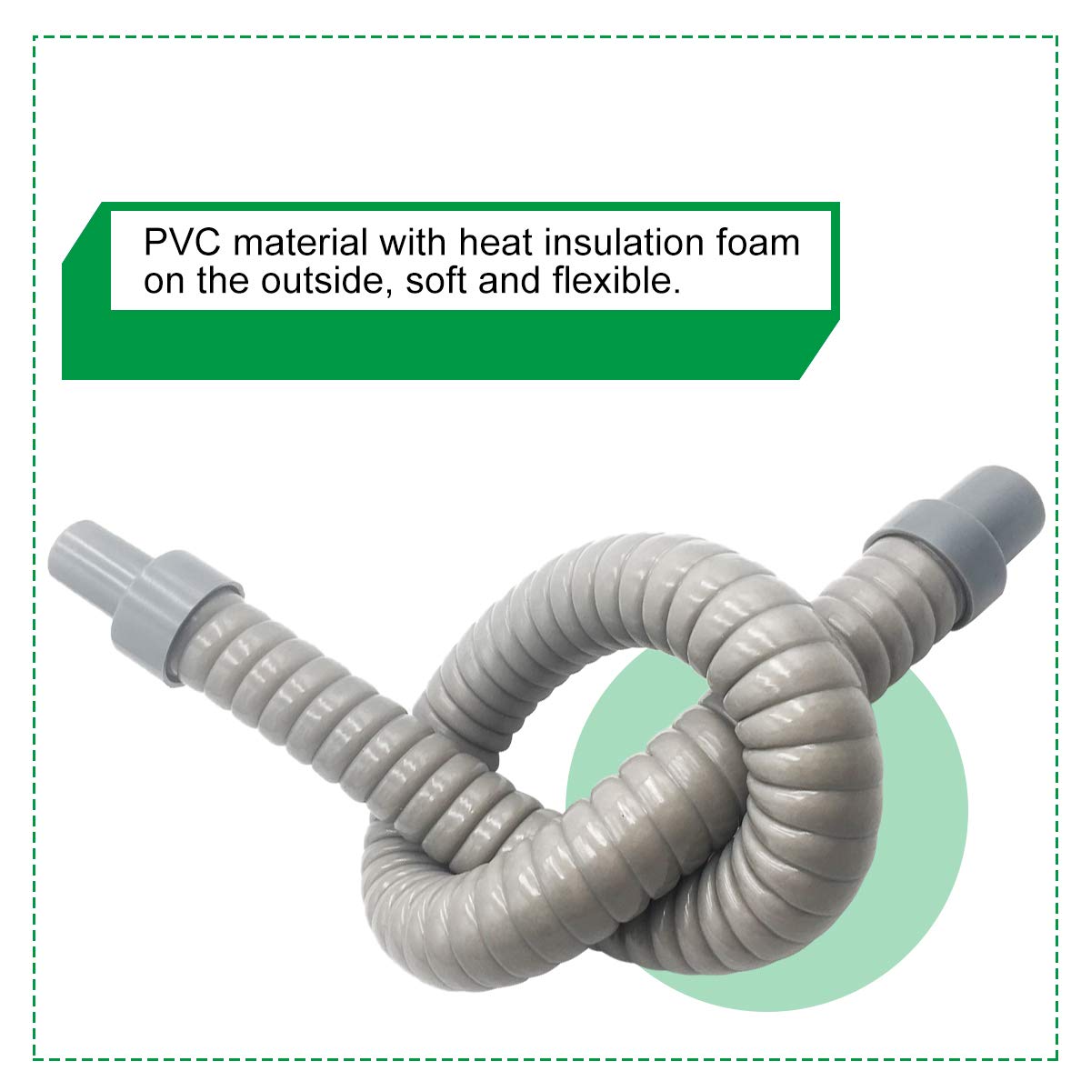 Forestchill Water Drain Hose Pipe With Insulation, Drain Hose For Portable Air Conditioner