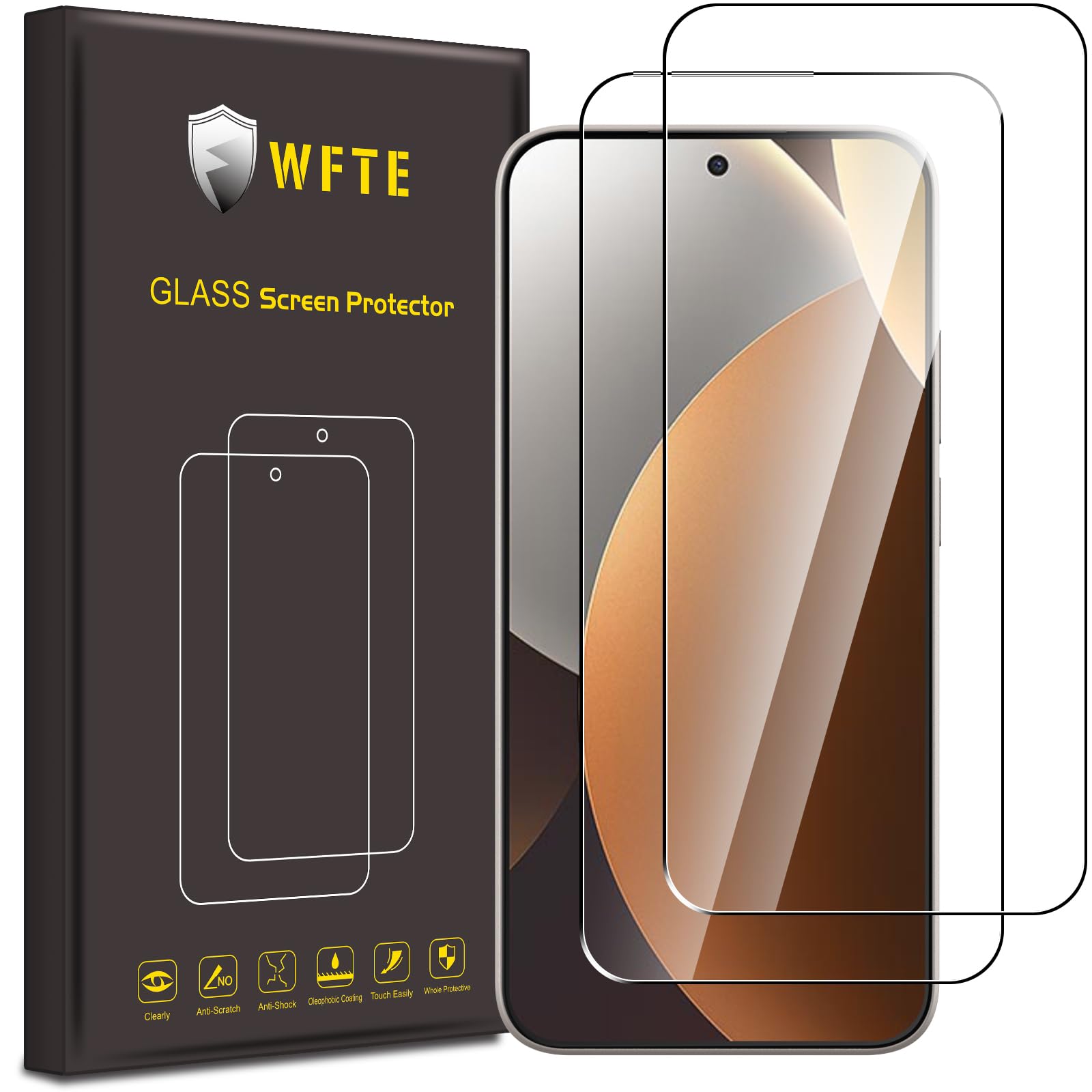 Voor Xiaomi Redmi Note 15 Pro 5G pantserglas, 2 stuks 3D-beschermfolie