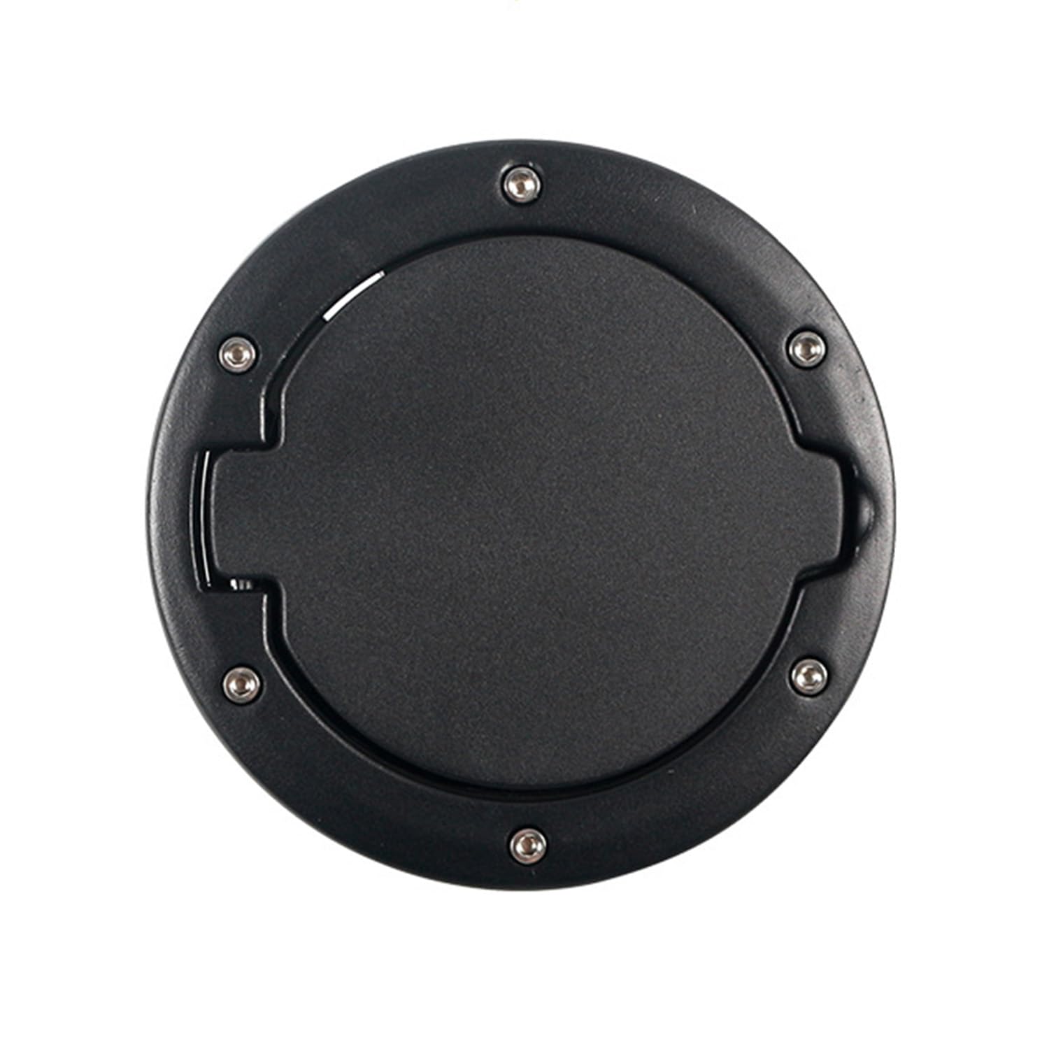 Black Aluminum Gas Cap Cover Fuel Filler Door For Jeep Wrangler 2007-2018 JK & Unlimited Gas Tank Doors Accessories