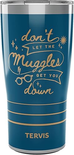 Tervis Traveler - Vaso aislado de triple pared de Harry Potter Don't Let Muggles Get You Down mantiene las bebidas frías y calientes, 20 onzas,