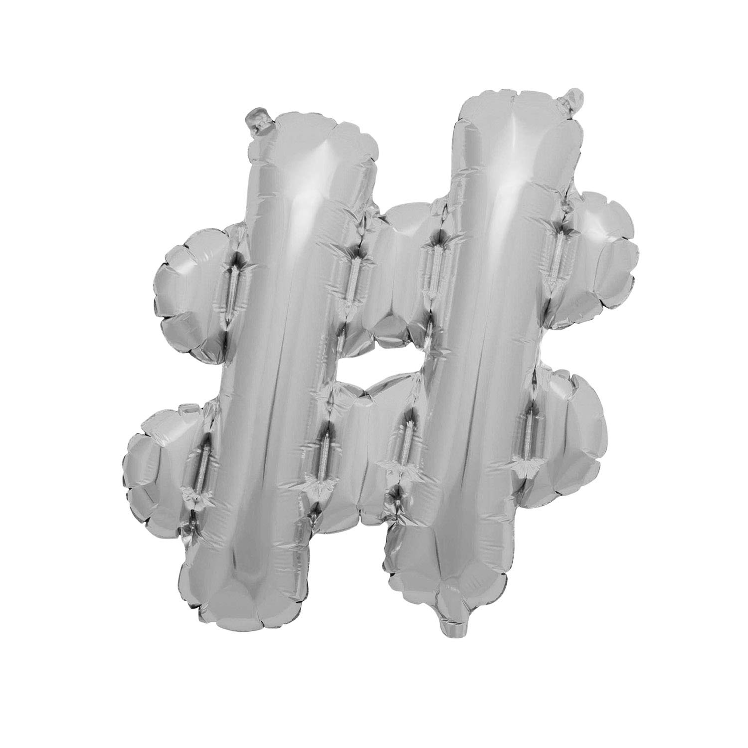Foil Balloons Letters Silver - 40 / 80 / 100 cm - for Birthday Wedding Party Decoration Happy Birthday JGA Gift Balloon Graduation Giant Balloon ABI Large XXL Small Mini (Sign # 40 cm)