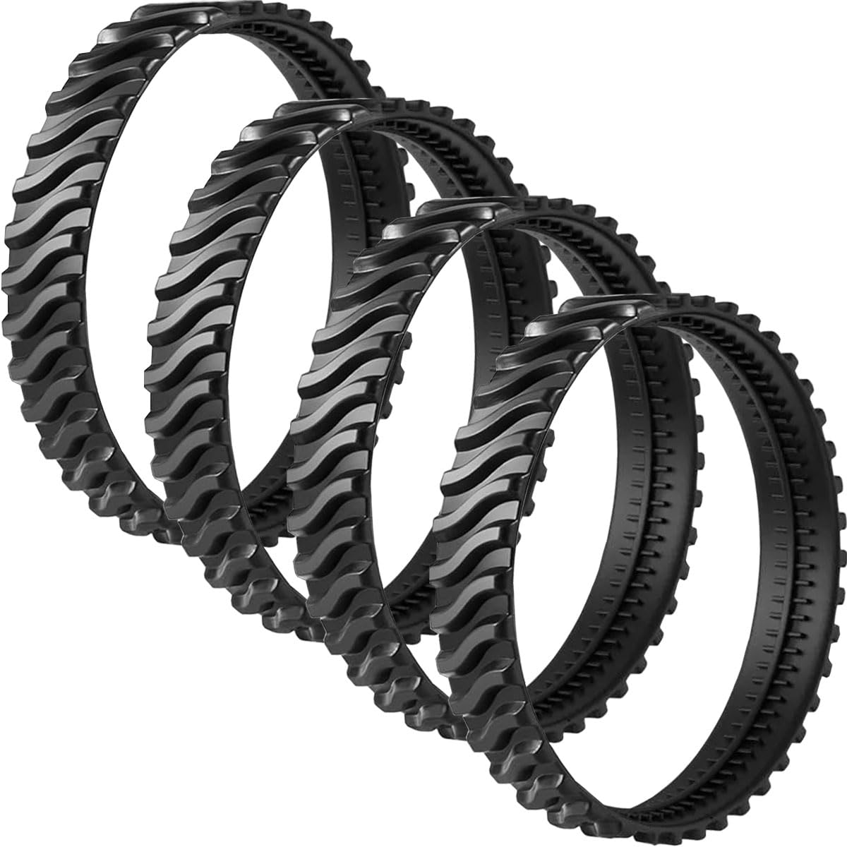 EATBALE R0526100 Pool Cleaning Tire Belts Replacement Parts for Zodiac Baracuda MX6 MX6 Elite MX8 MX8 Elite Suction-Side In-Ground Pool Cleaner Universal Wheel Rubber Track Belts Accessories Kit