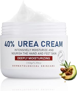 Urea Cream 40 Percent, Urea Foot & Hand Cream for Cracked Heels and Dry Skin, 40% Urea Foot Cream for Deep Moisturizing, Dry, Cracked Feet, Hands and Elbows, Urea Foot for Women & Men 150g