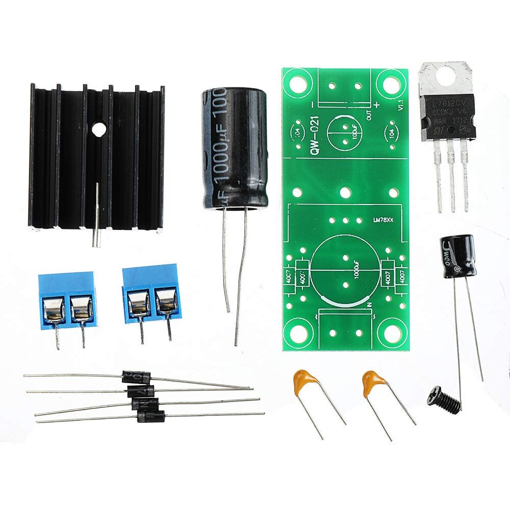 Circuit board redresseur 12V avec filtre de puissance pour éliminer les parasites audio
