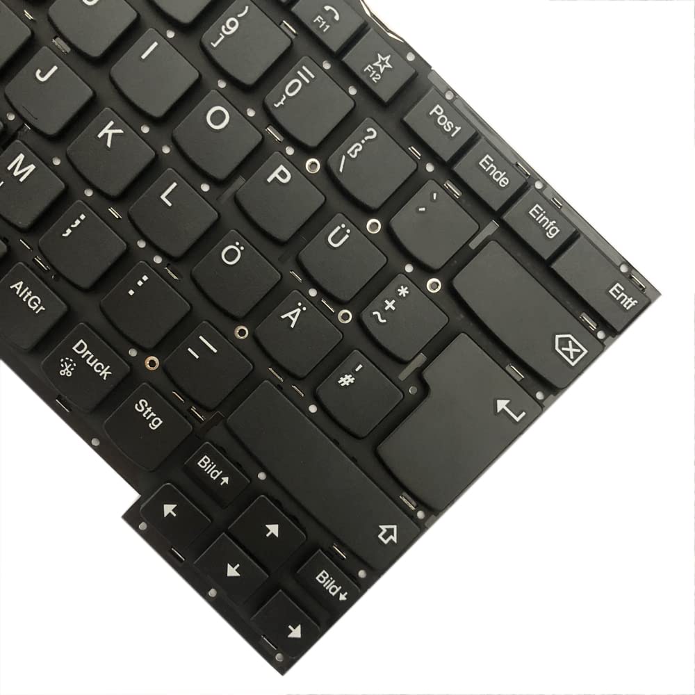 Backlit Tastatur Ersatzteil für Lenovo Thinkpad T490s Type 20NX 20NY, T495s Type 20QJ 20QK Keyboard (German QWERTZ Layout - ISO)
