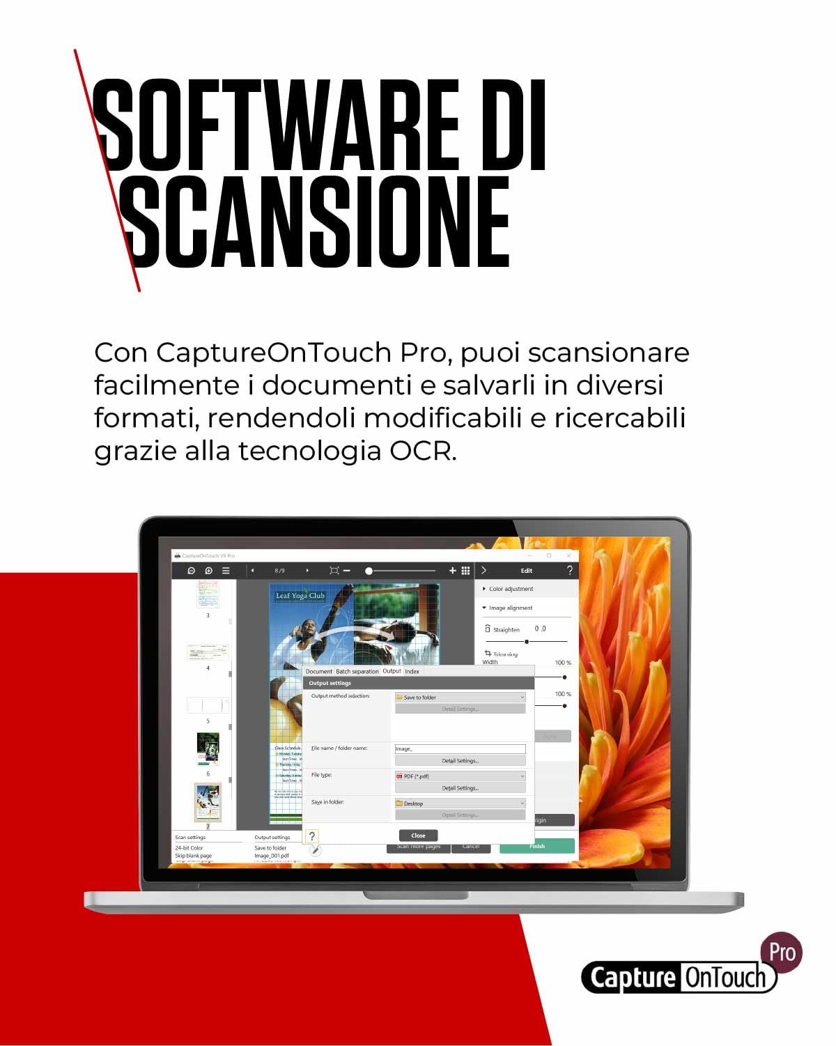 Canon Scanner per Documenti imageFORMULA DR-C225II | Scanner Fronte-Retro con USB per Casa e Ufficio | Fino a 25 Pagine al Minuto | Software CaptureOnTouch | Supporto OCR e Scansione su Cloud