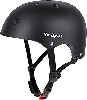 Smilfree Bicycle Helmet Children Boys Skate Helmet: Lightweight Bicycle Helmet Children Girls from 3 Years - Skater Helmet Children Children's Helmet for Bicycle Skateboard Scooter BMX Child & Adult