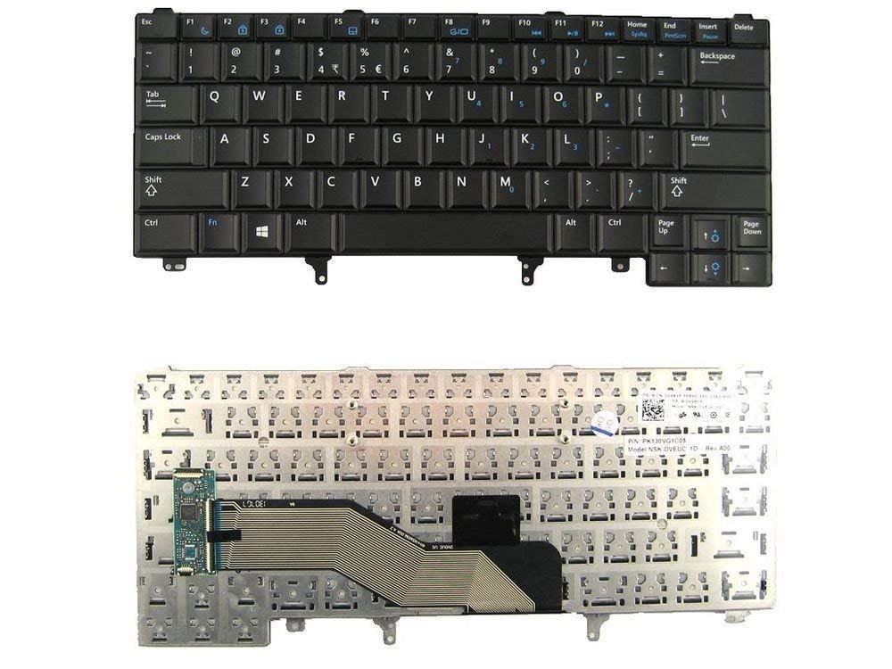 Wefly Laptop Keyboard Compatible for Latitude E5420 9Z.N5MBV.A01 NSK-DVABV 01 024P9J O24P9J 0RT9T6 NSK-DVBBV 01 67K6K 6037B0057601 NSK-DV0BC PK130FN1B00 9Z.N5MBC.001.