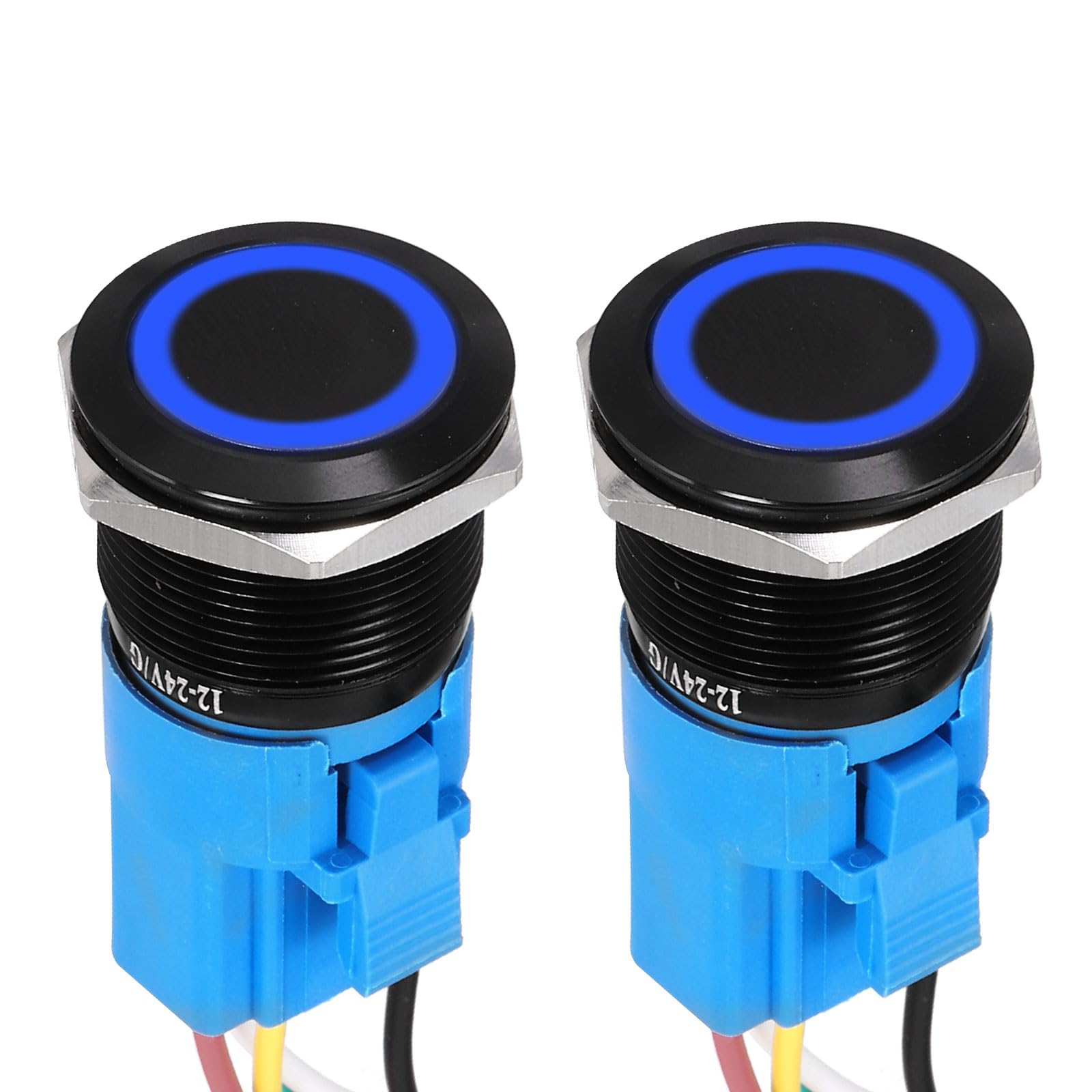 DMiotech 2 Pcs 22mm / 7/8" Push Button Switch