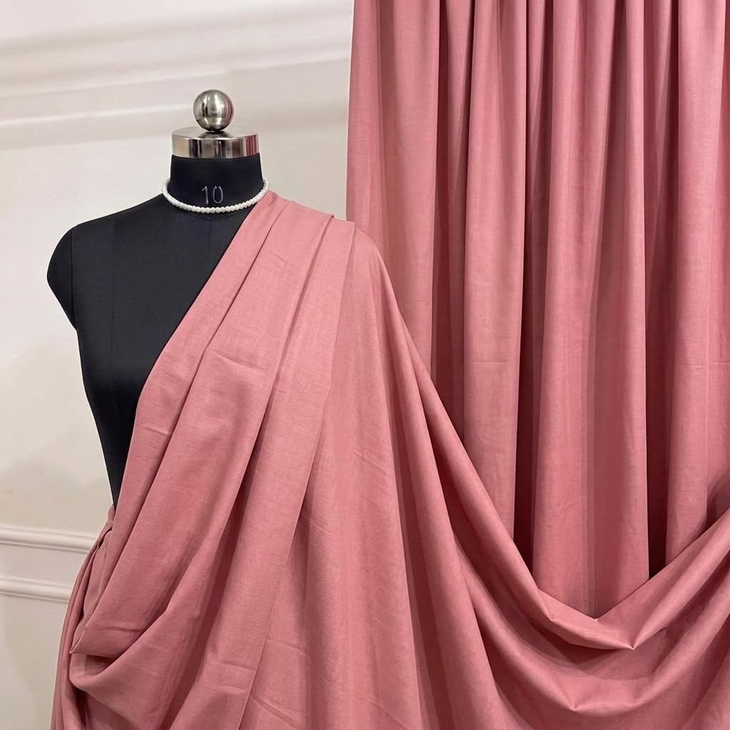 Brown Poly Cotton Broadcloth Fabric by the Yard, 60 Inch Wide Lightweight Non-Stretch Material for Quilting, Uniforms and Sewing I Valentina Textiles Inc. (1/2 Yard)