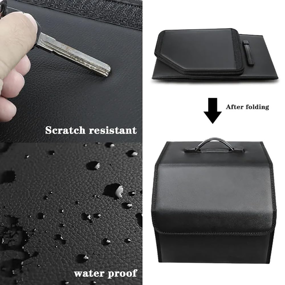 Auto Kofferraum Organizer Für Alfa Romeo 159 - Zusammenklappbare Leder Aufbewahrungsbox