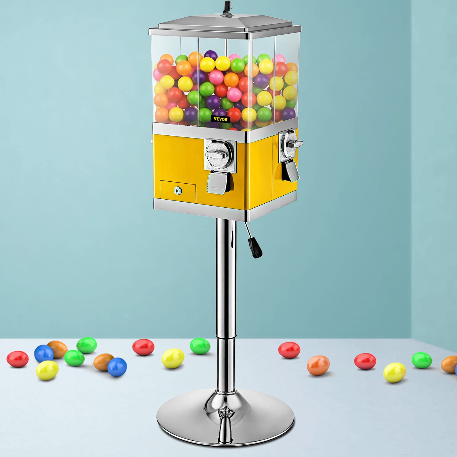Buy VEVOR Vending Machine with Stand, Yellow Quarter Candy Dispenser