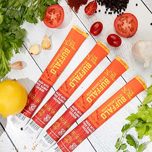 The New Primal Meat Sticks Jerky Variety Pack, Keto & Gluten Free Healthy Snacks For Adults, Sugar Free Low Carb High Protein Snack, Paleo Whole30 Meat Stick, 6-8G Protein, 40-80 Calories (Buffalo Chicken (Pack Of 20)) #TOP3