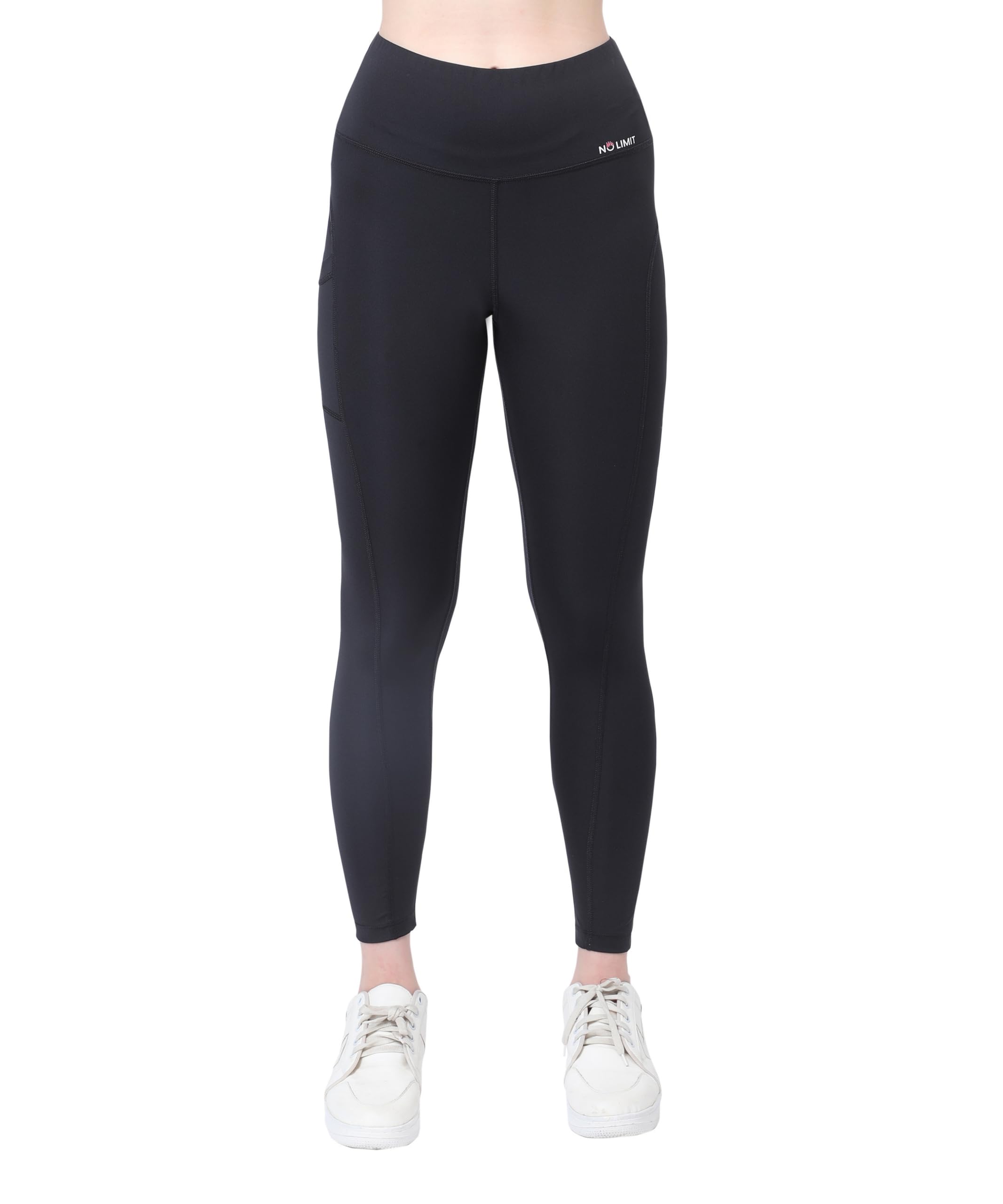 glamoras Women’s Polyester Spandex High Waist Gym Leggings with Side Pocket, 4-Way Stretch, Squat-Proof, Moisture-Wicking Workout Tights for Running, Gym, Fitness, Training, Yoga & Activewear-picture-36