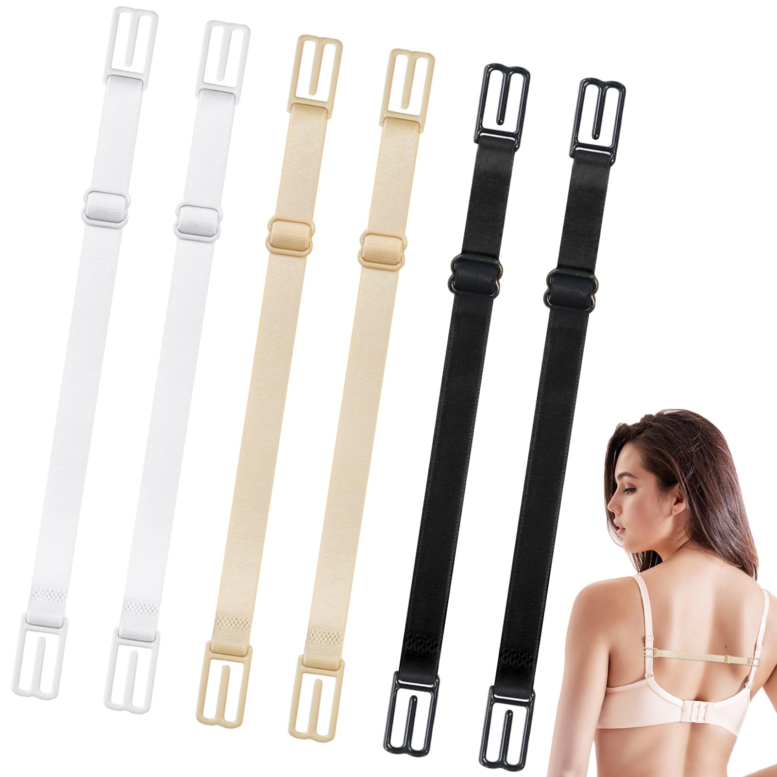 Bra Strap Extender 12-Pack Bra Strap Clips Anti-Slip Buckles For