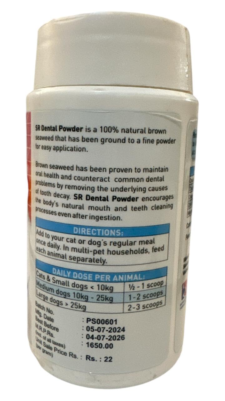 Dental Powder for Dogs and Cats, 75 gms, Fights Tooth Decay, Protects and Cleans, remove tartat & plaque 1