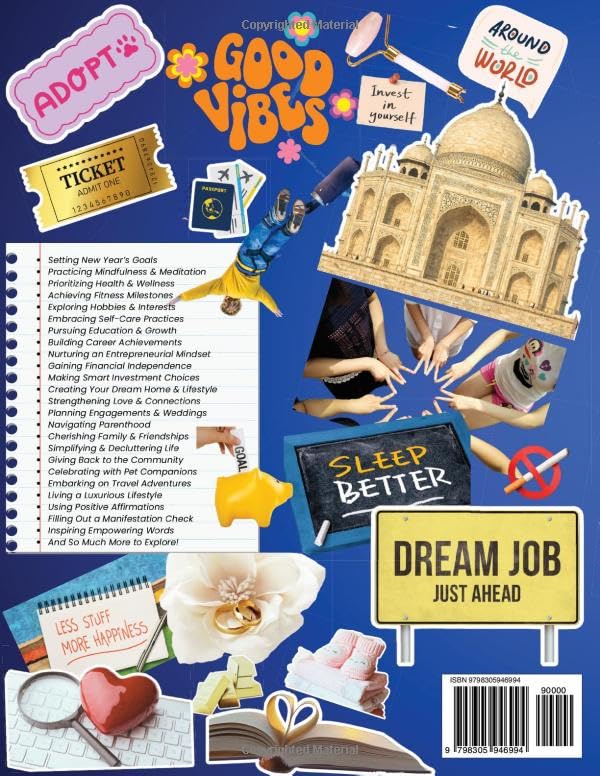 Vision Board Book - Photos, Kits, Clip Art Images and Ideas to Manifest Your Goals: Create Your Dream Life with Inspirational Cutouts, Powerful ... Families (Dreams & Goals Vision Board Series) image 3