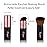 Easyhut Retractable Kabuki Makeup Brushes 2 Pcs Blush Brushes Set Portable Powder Brushes with Flat and Angled Top for Liquid Cream Girls Cosmetics Travel, Large/1.18inch, Rose Gold
