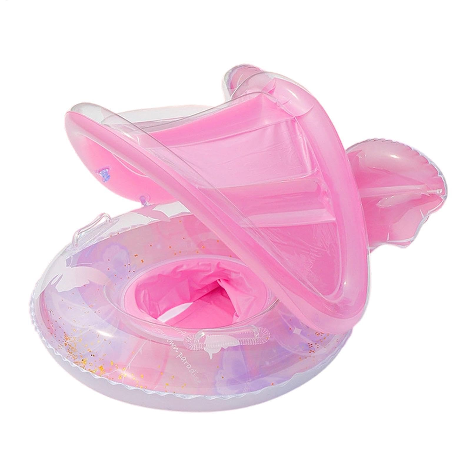 Pool Floats Kids Butterfly Shape Sun Protection Water Chair with Canopy