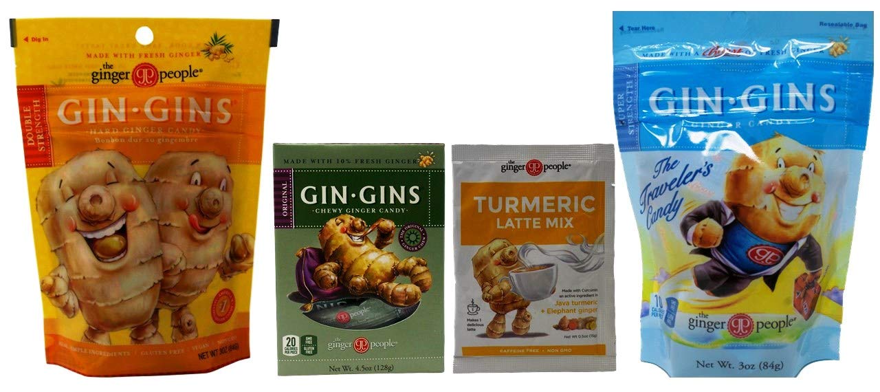 Gin Gins Gluten Free Vegan Ginger Candy 3 Flavor Plus