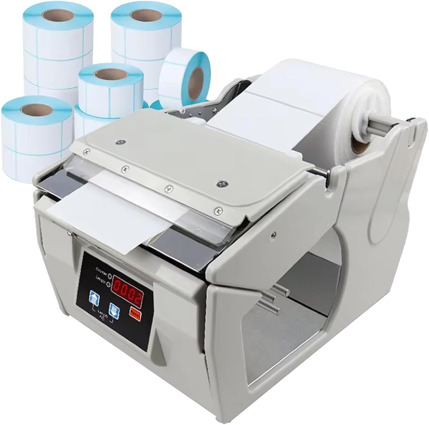 YXYLJOZ Automatic Label Dispenser - Versatile Peeling Machine for Multiple Widths and Large Roll Capacity (130mm)