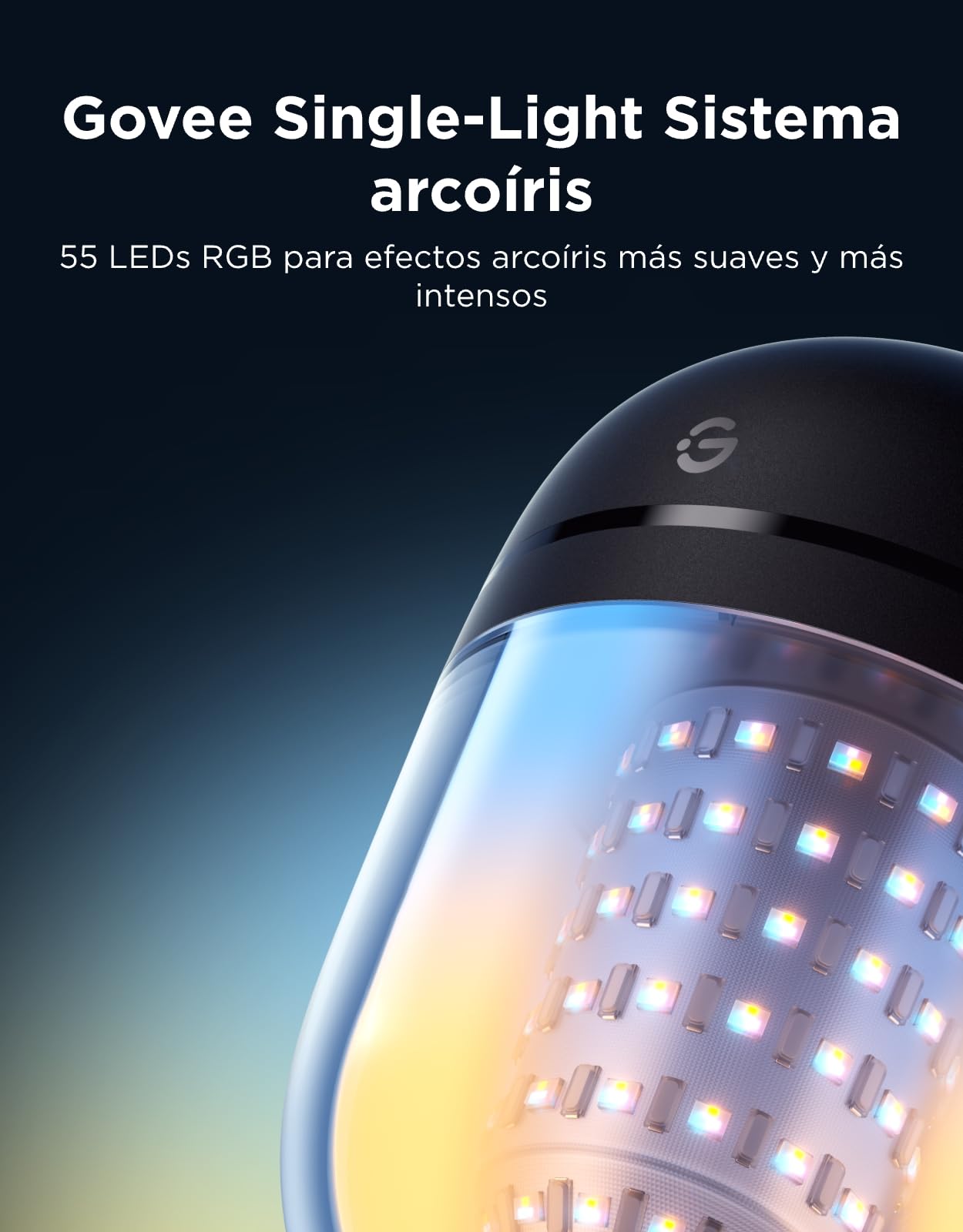 Govee Guirnalda Luces Exterior 10M, RGBICW 240lm pro LED, App Control,IP67 | 16M Colores DIY, 111+ Modos de Escenas, Sync Música, Matter/Alexa/Google, 30000h, Instal. Fácil, Jardín/Balcón/Terraza