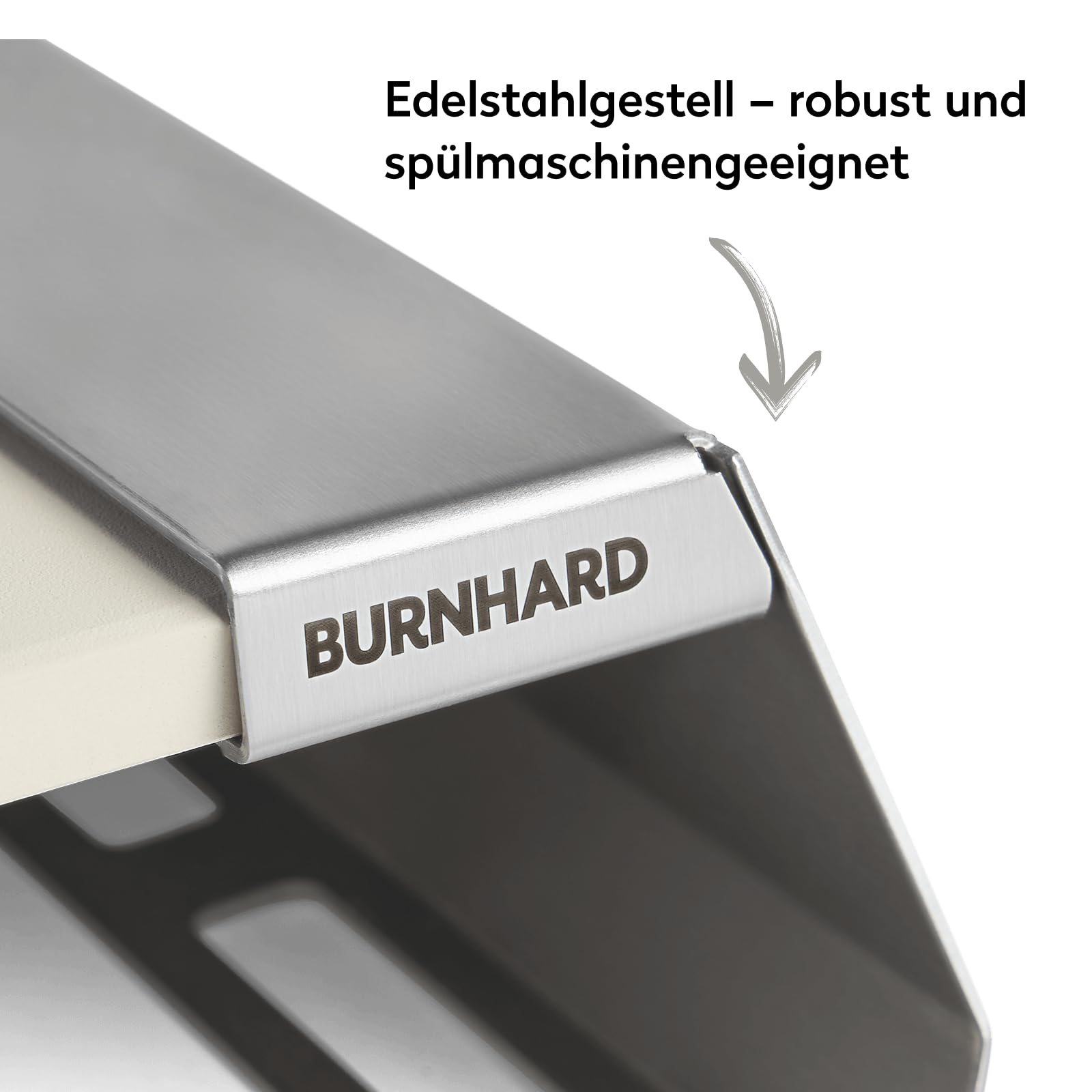 BURNHARD® Pizzaaufsatz für Gasgrills, Pizza Cover mit Cordierit-Pizzasteinen, Edelstahl Pizzahaube, passt ab 56 x 38 cm Grillfläche, ideal für FRED & EARL Grills, Pizza in 90-120 Sek
