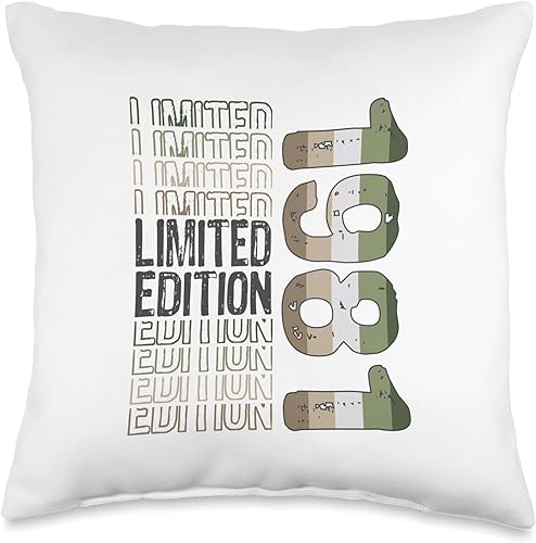 Miniatura 4 de Limited Edition Vintage 1981 Retro Birthday Throw Pillow