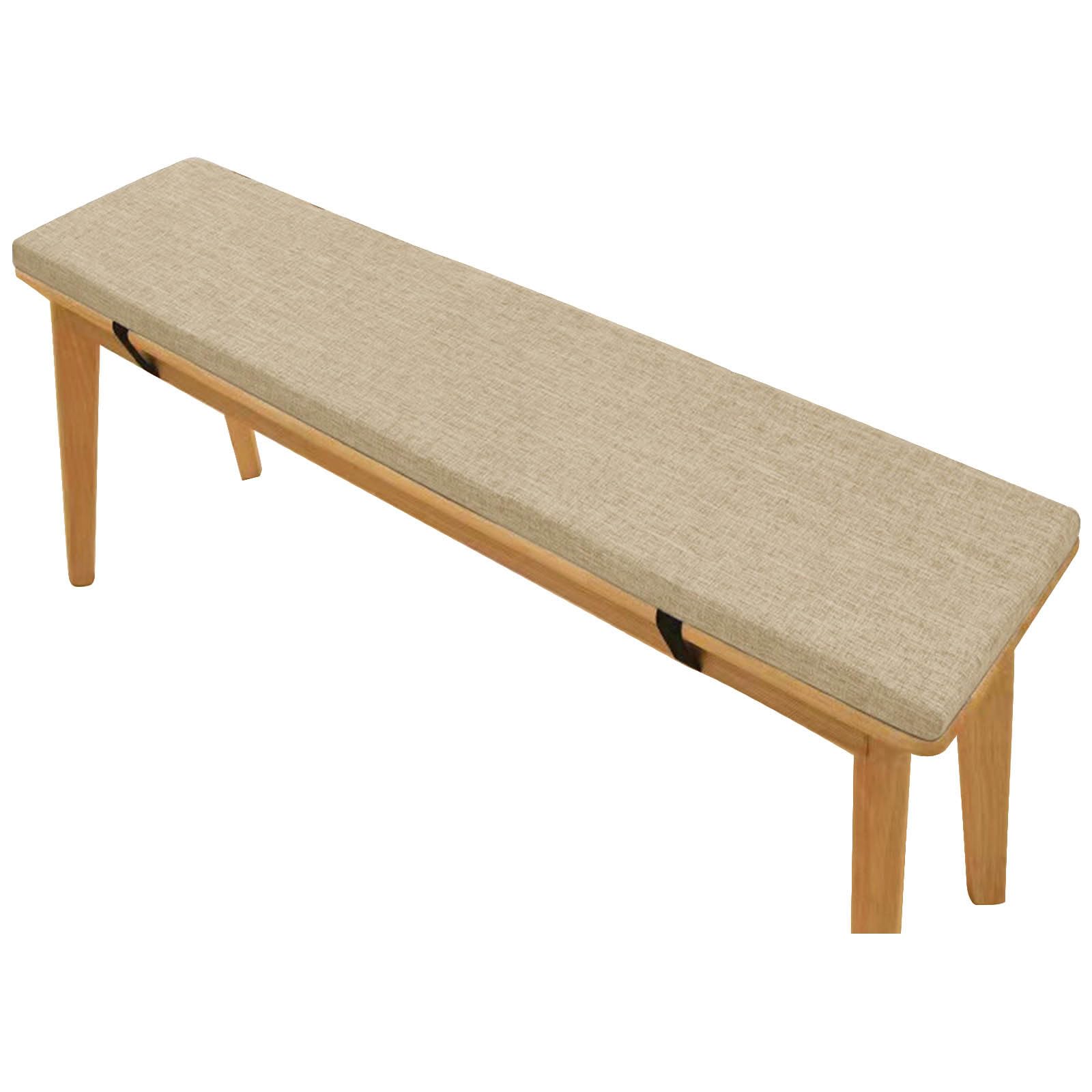 Coussins de banc 2 places beige 100x40x5 cm pour salle à manger