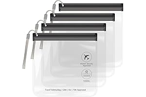 Premium Quart-Size Clear TSA-Approved Liquid Travel Pouches