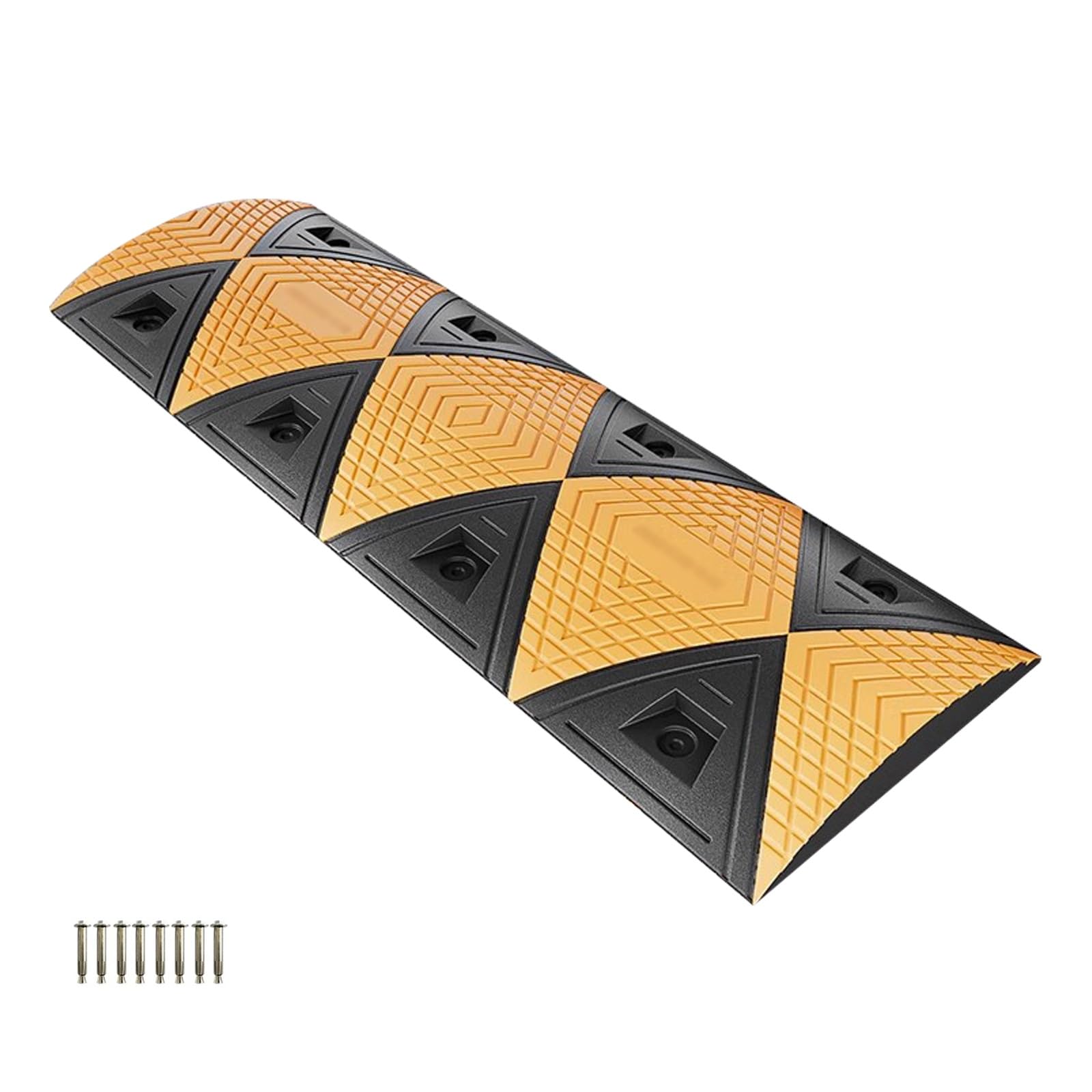 HTTGDGDH 39In Garage Speed Bump, Rubber Speed Bumps, Car Ramps, Special Speed Bumps For High Speed, Load Capacity 44,000 Lbs, For Road, Parking Entrance,