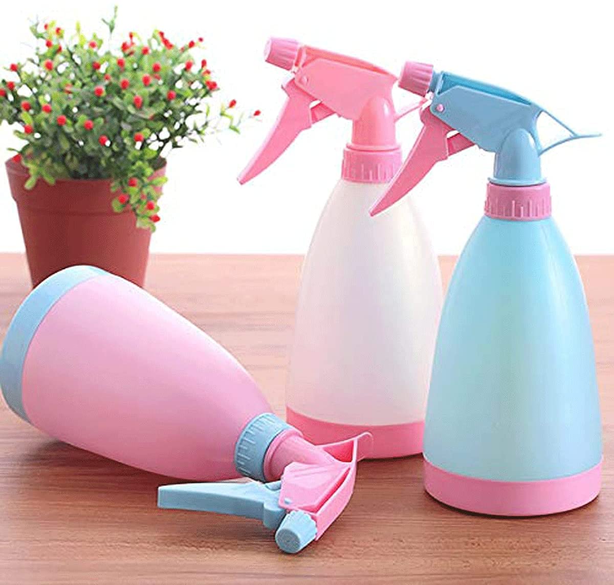 Crevizon 500 ML Plastic Spray Bottles, Hand Pressure Adjustable Flower Sprayer for Plants, Garden Care (2 Pcs) (B0957KK129) Amazon Price History, Amazon Price Tracker