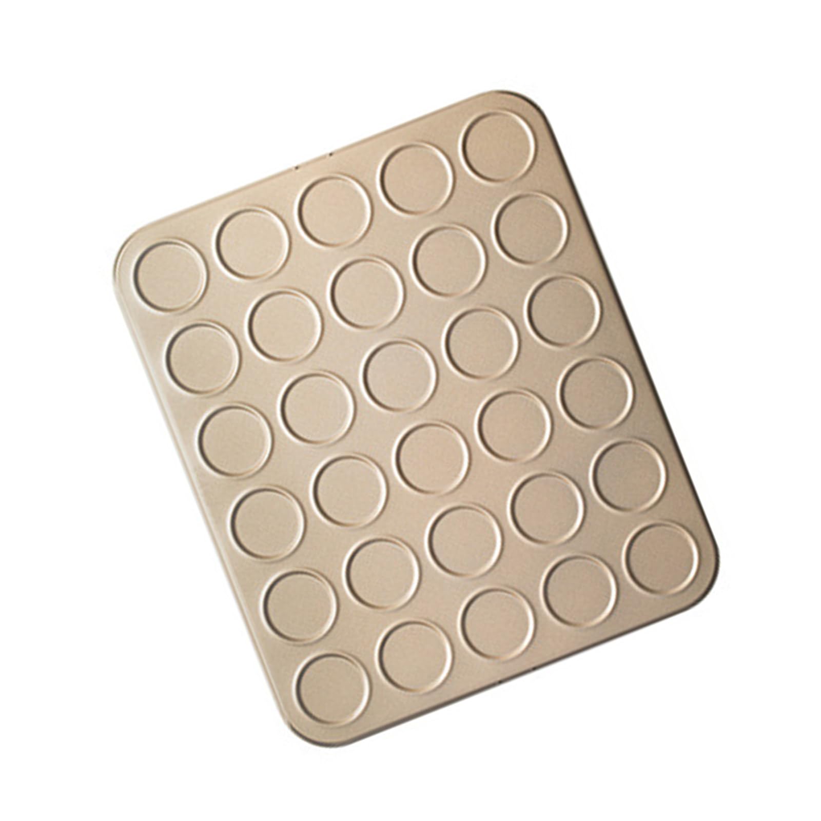Tsophreniq Macaron Baking Sheet Efficient 30 Cavity Macaron Baking Sheet Carbon Steel Tray for Sweet Creation Bakewares