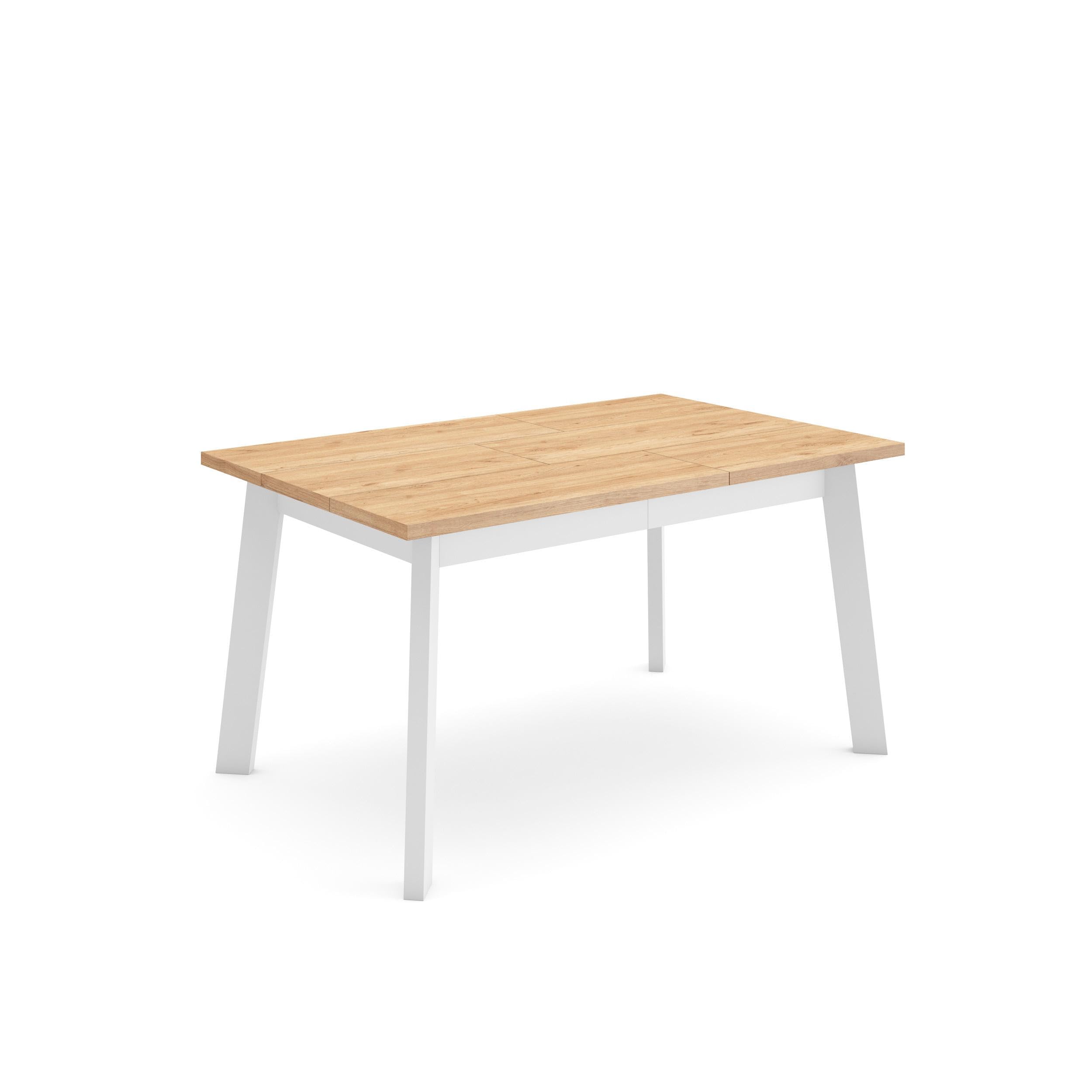 Table à manger 140 cm Skraut Home en chêne pour réunir toute la famille au salon