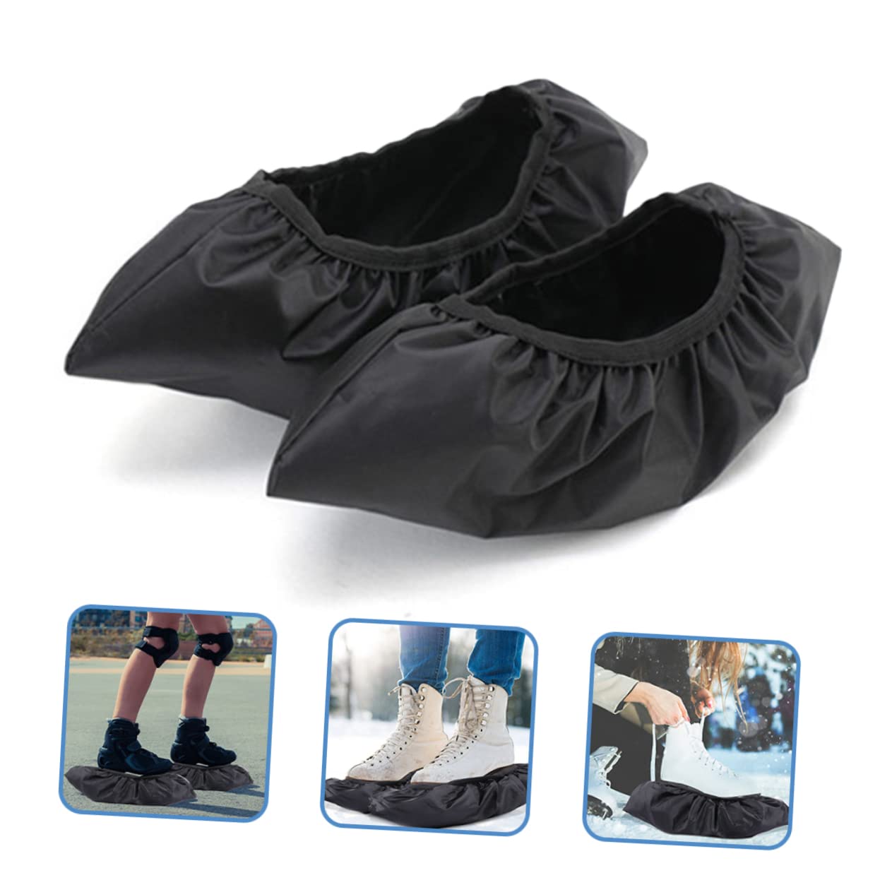 ifundom Cubiertas Elásticas para Hielo De Fundas De Cuchillas Accesorios Antideslizantes para Patinaje Mantiene Cuchillas Secas Y Previene Oxidación