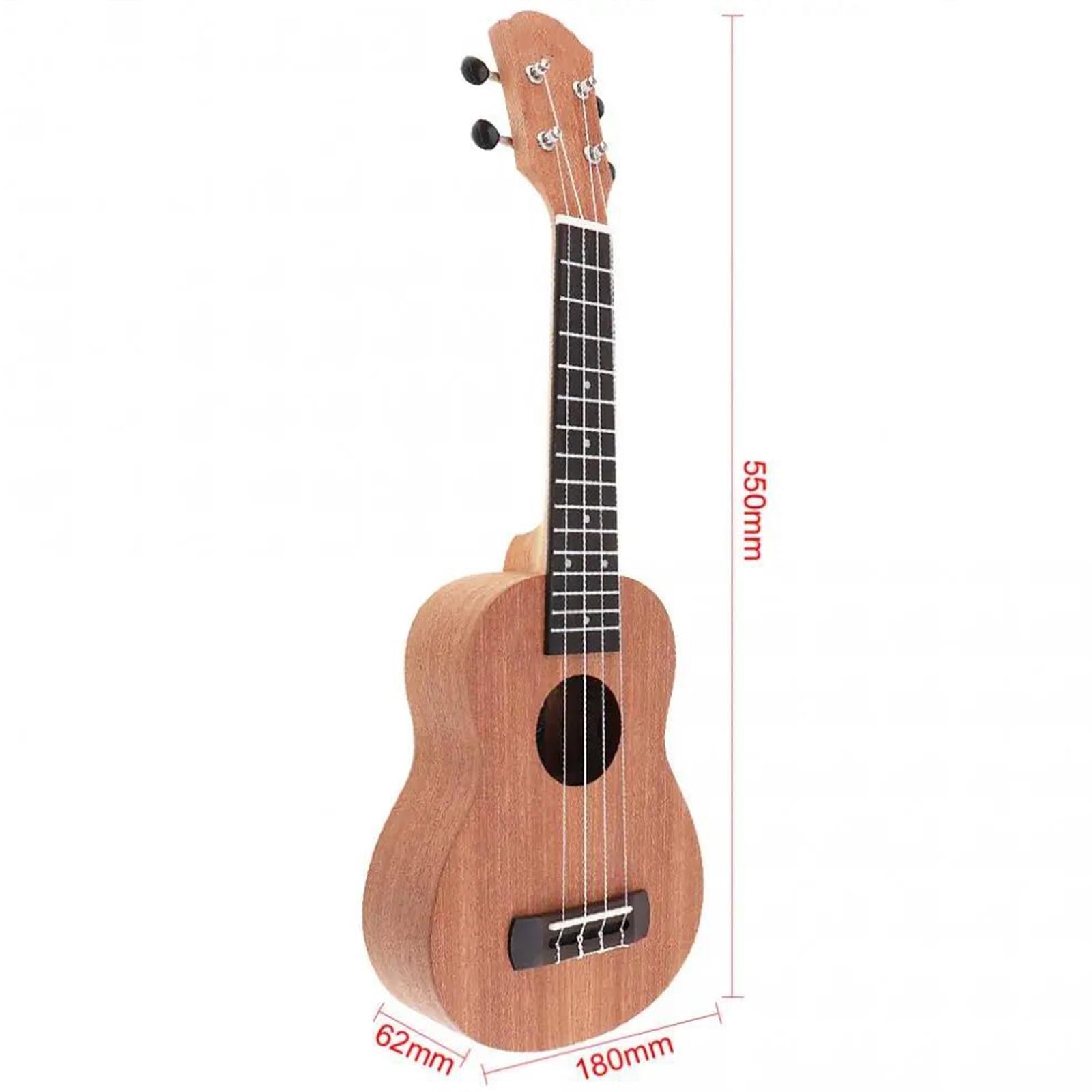 Strumento A Corda Per Chitarra Hawaiana A Quattro Corde A Quattro Corde In Legno Di Sapele Per Ukulele Da 21 Pollici