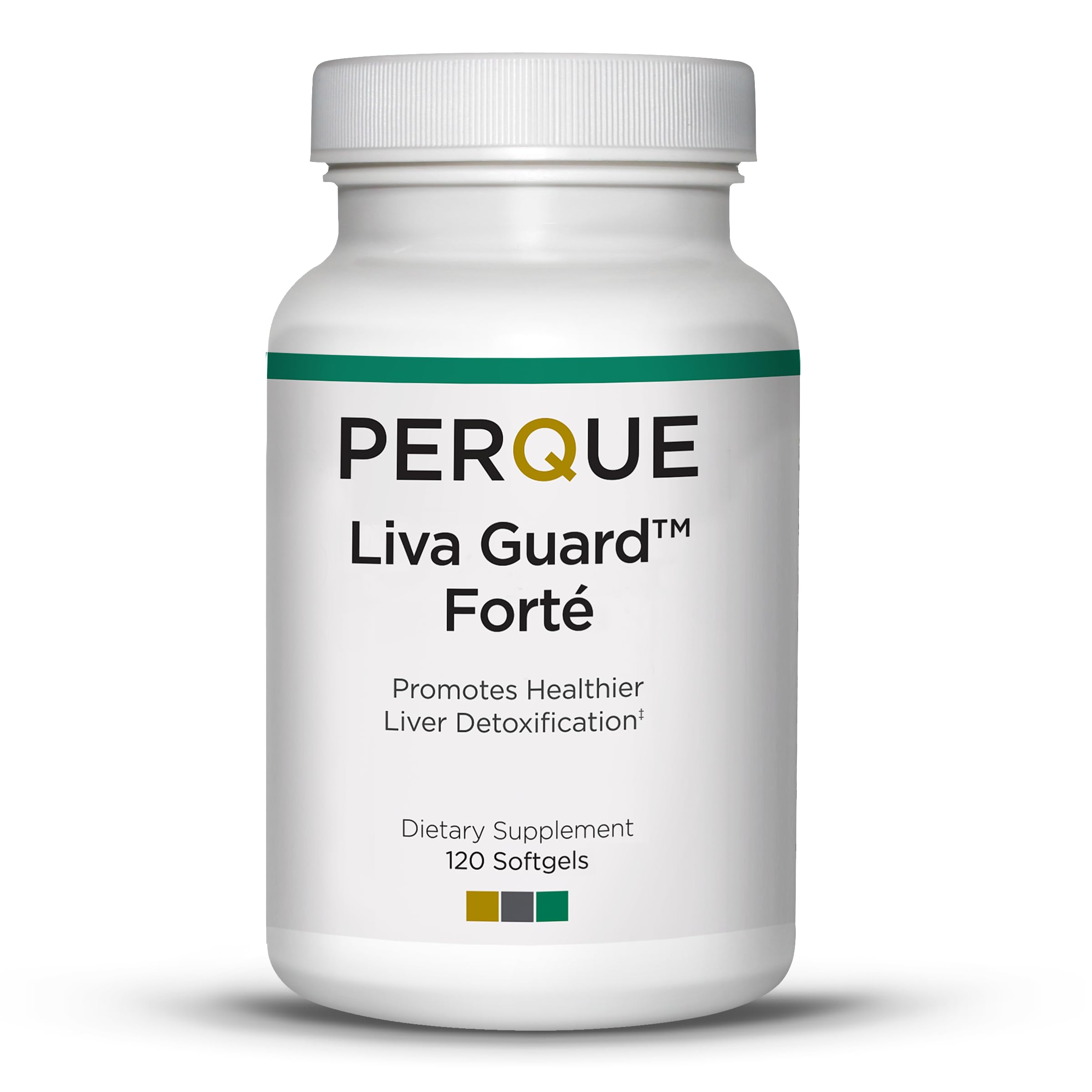 PERQUE Liva Guard Forte 120 Softgels – Herbal & Antioxidant Formula for Liver Function & Detox – Supports Metabolic & Cellular Health – Non-GMO, Gluten-Free, Vegetarian Formula – 120 Count