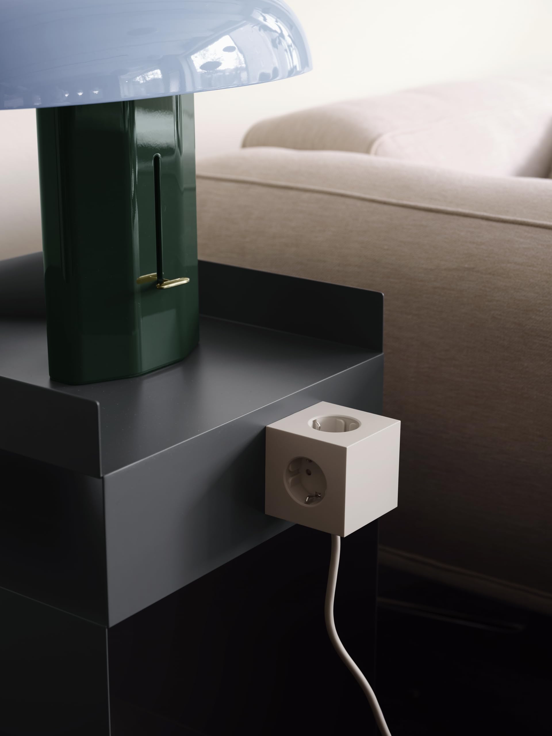 Avolt Square 1 Ciabatta Elettrica Cubo Multipresa, 3 Prese, 2 USB-C 30W | Ciabatta multipresa di design con prese Schuko