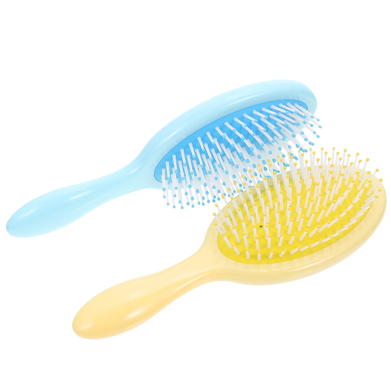 capelli 4 pezzi statico for casa districante viaggio no blu bagnato spazzole for massaggio spesse styling pettine cuoio capelluto plastica donna donna parrucchiere giallo pratico aria capelli lunghi r