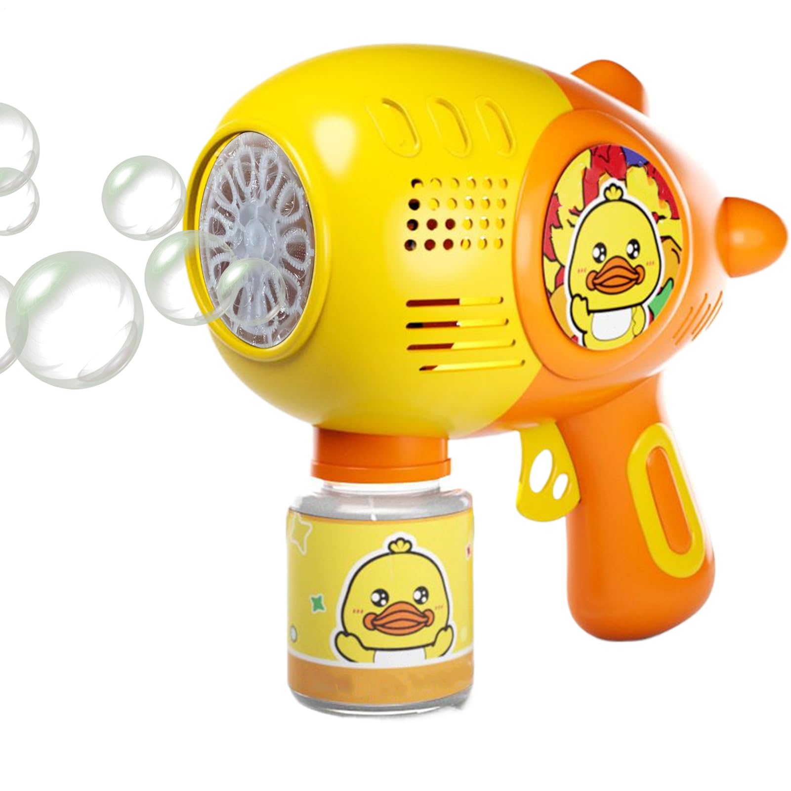 Bubble Machine - Yellow Duck Electric Bubble Blower | Outdoor Interactive Toy, for Activities, Park Picnics, Backyard Parties, Birthday Celebrations, Easy Use, Safe for Kids