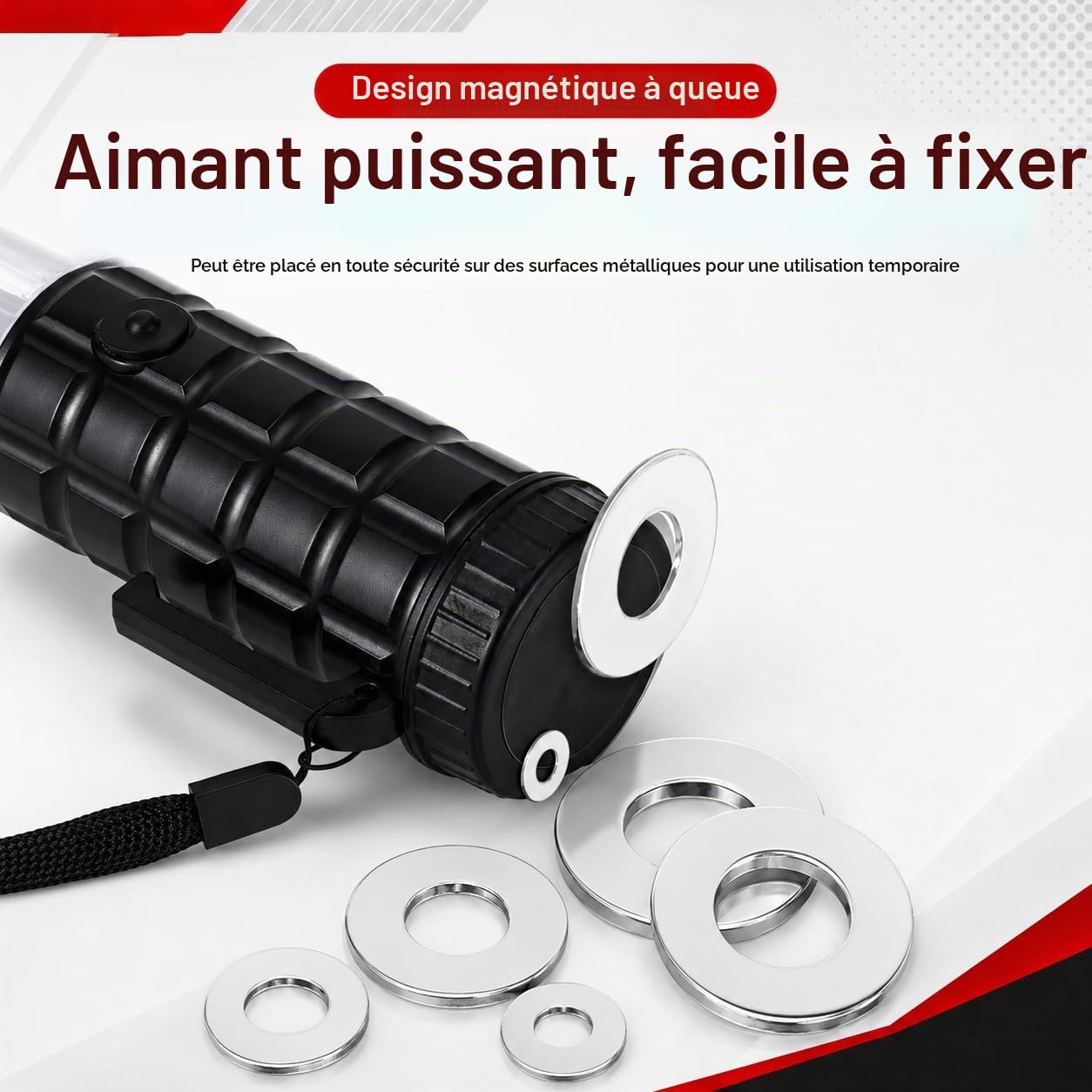 Bâton de Circulation Clignotant LED, 30cm Bâton Lumineux de Signalisation, Baguette Trafic Signal, pour Contrôle de Circulation, Signalisation Routière, Concert
