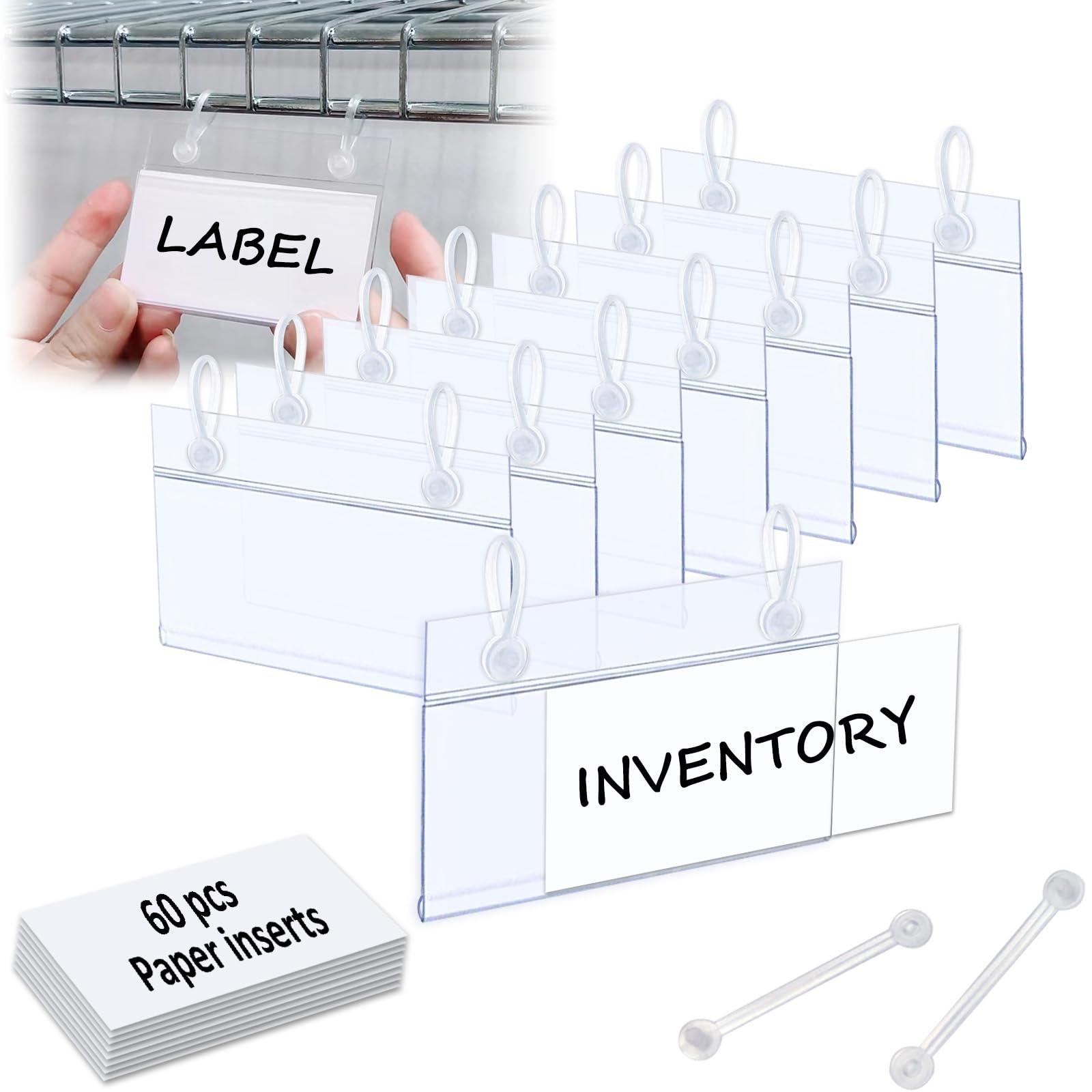 ChanQnTon Label Holders 8Lx4H
